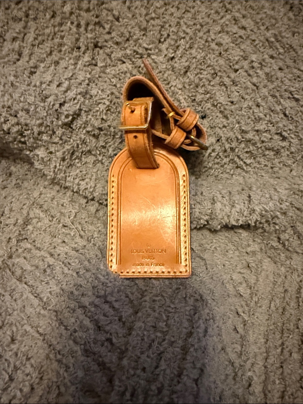 Louis Vuitton Vachetta Leather Luggage Tag - Natural Tan